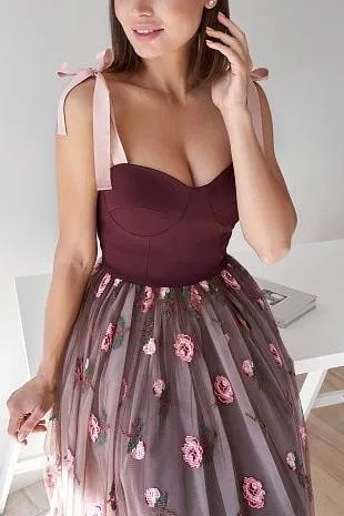A-line Strapless Lace-Up Elegant Prom Evening Gowns