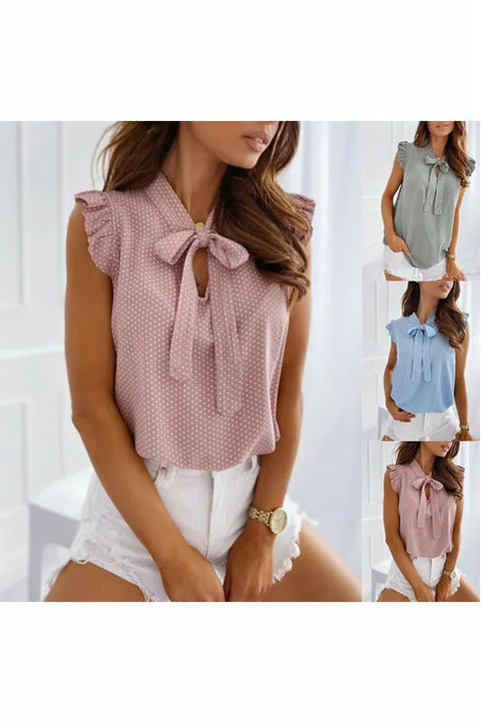 ArtnSoul - Ruffles Sleeveless Pullover Tunic