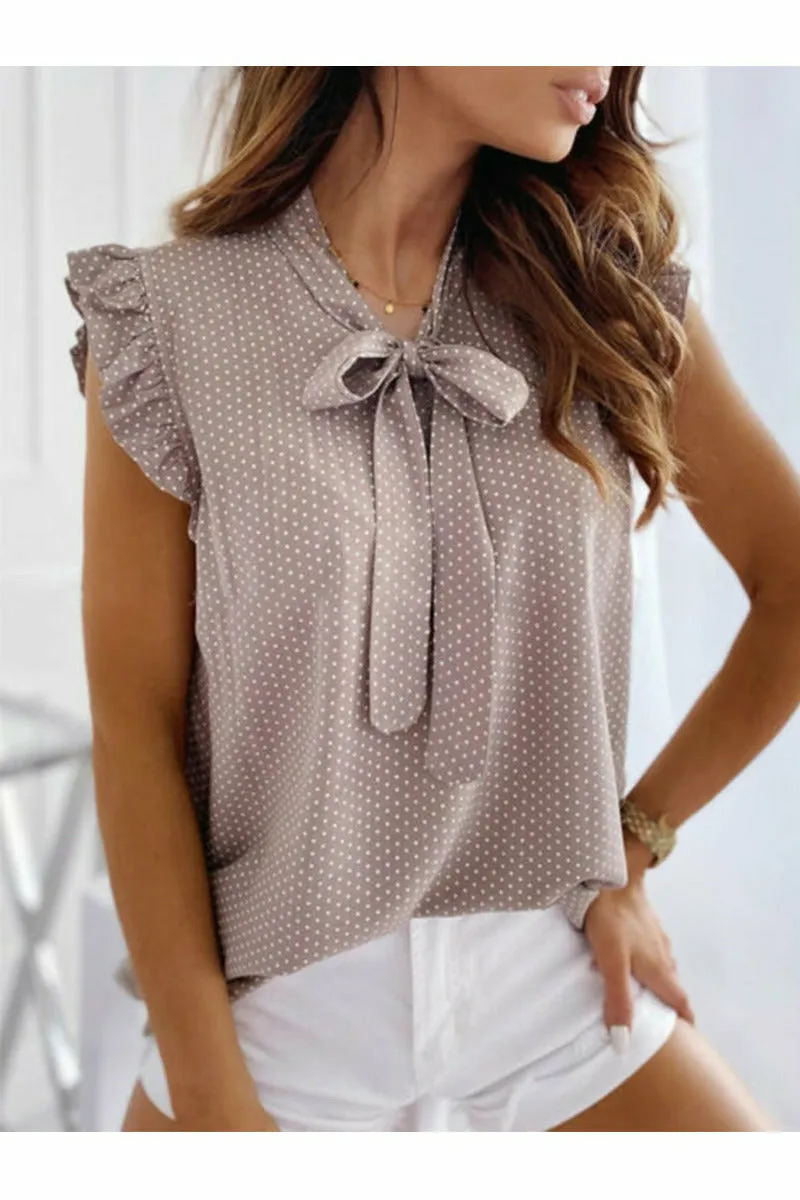 ArtnSoul - Ruffles Sleeveless Pullover Tunic