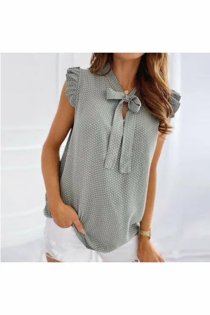 ArtnSoul - Ruffles Sleeveless Pullover Tunic