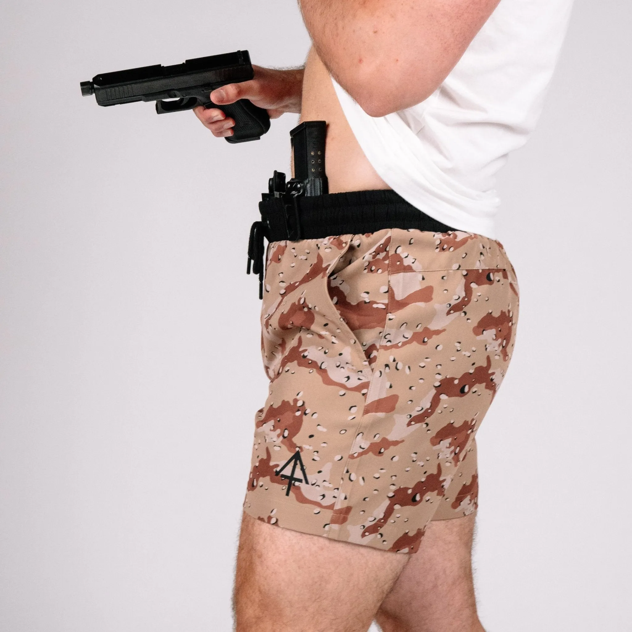 Carrier Training Shorts - Desert Camo 5"
