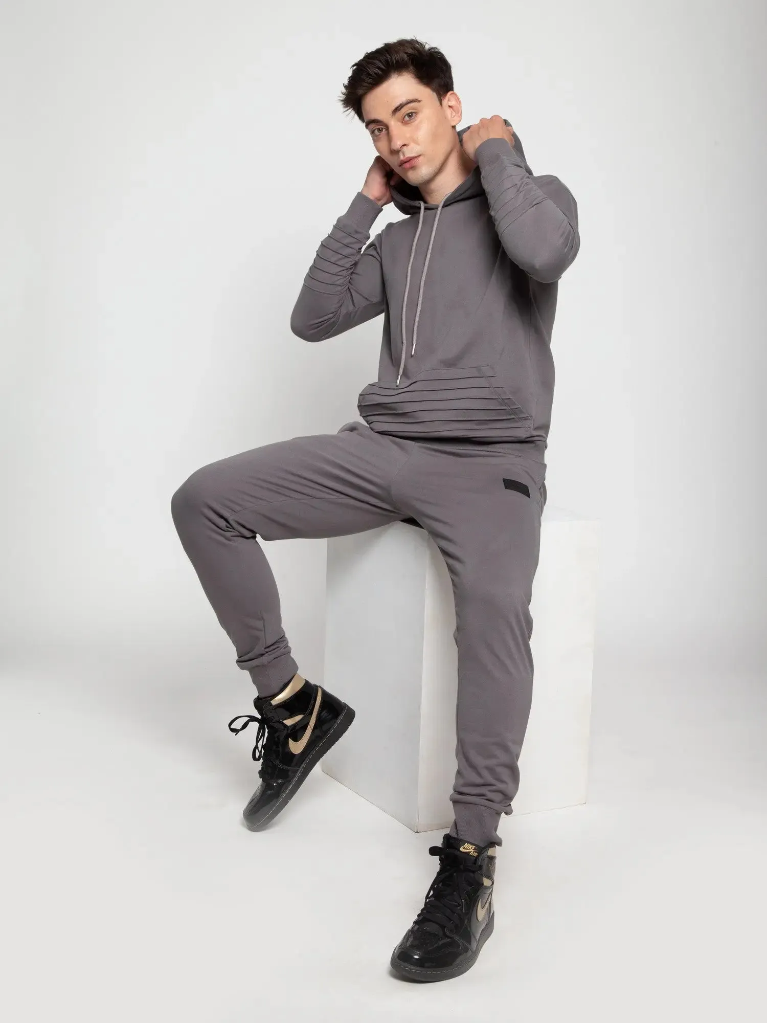 Charcoal Pinstripe Co-ord Set