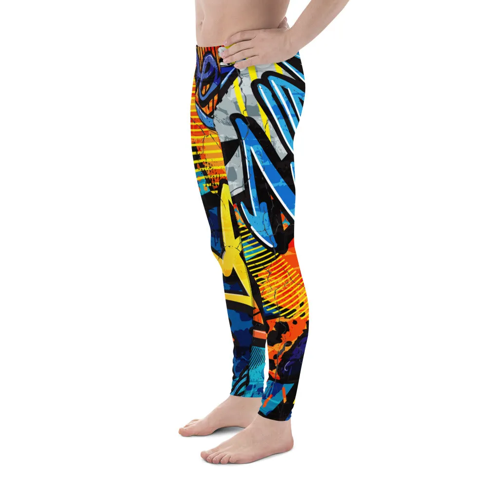 Crazy Graffiti Men's Leggings