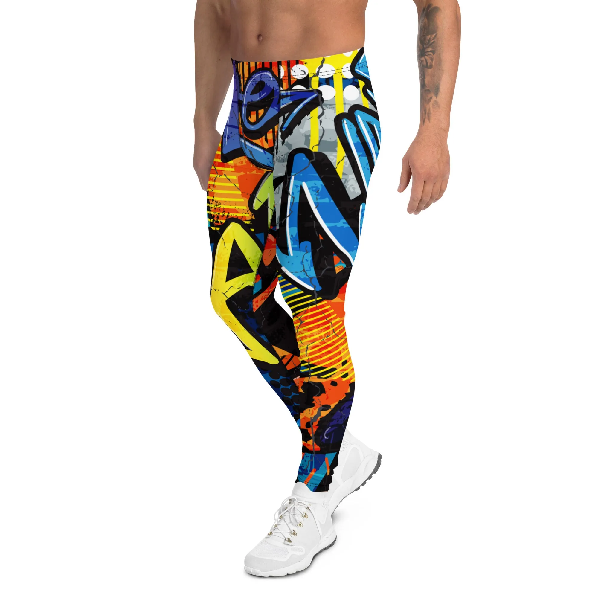 Crazy Graffiti Men's Leggings