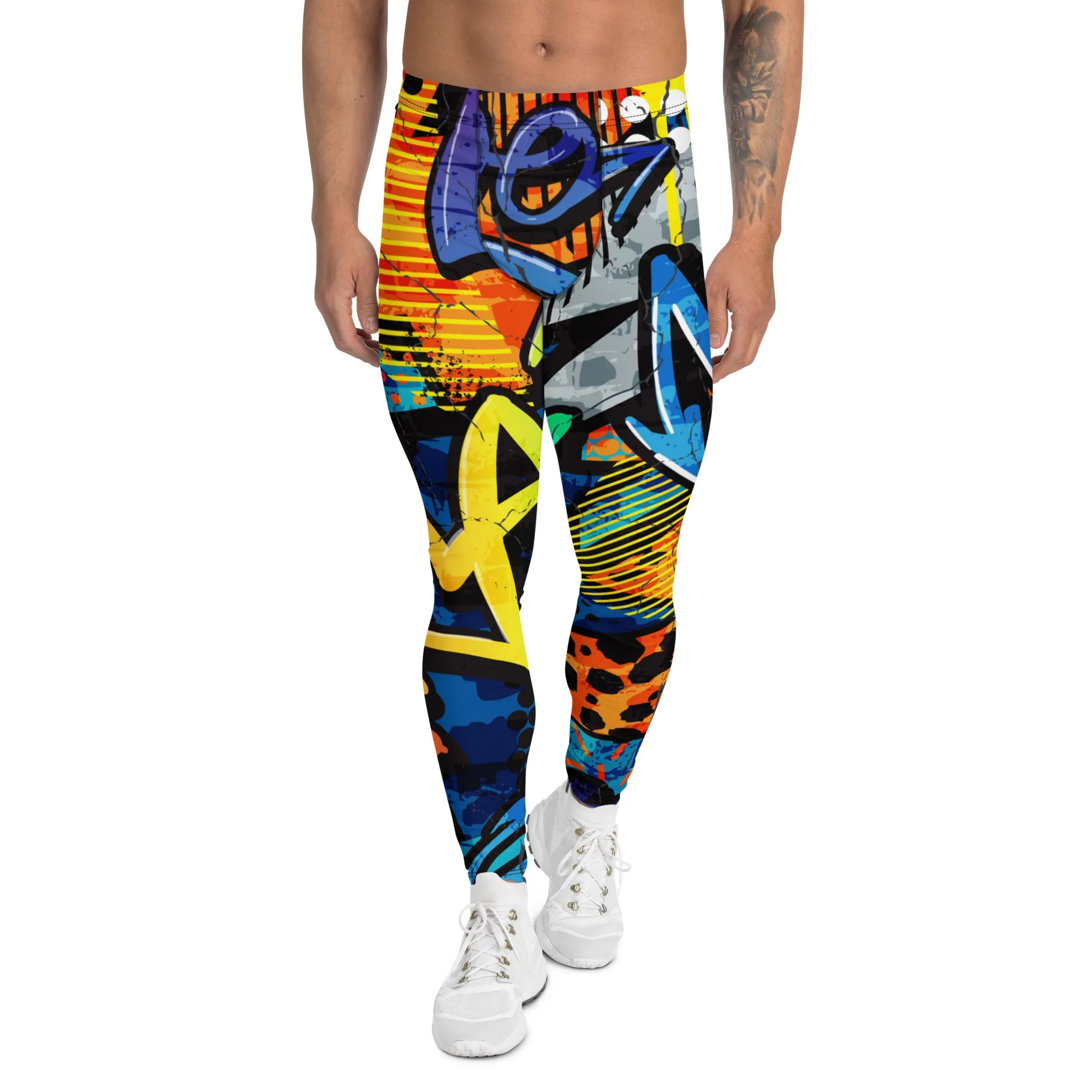 Crazy Graffiti Men's Leggings
