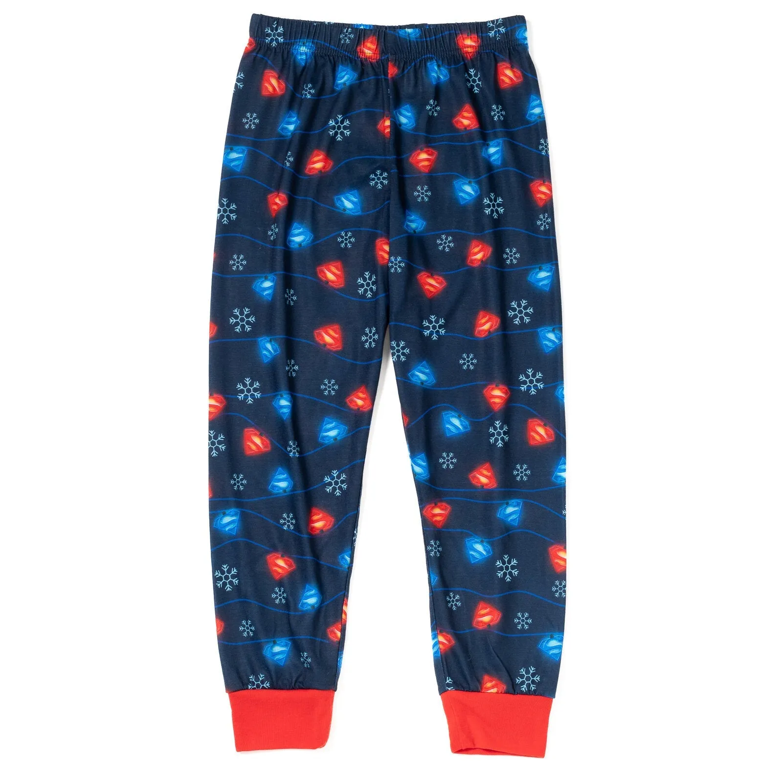 DC Comics Justice League Superman Pullover Pajama Shirt and Pants Sleep Set