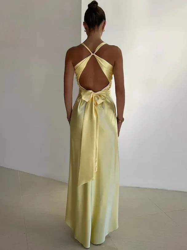 Elegant Prom Dresses V Neck Mermaid Long Prom Dress Satin Evening Party Gowns Formal Dress
