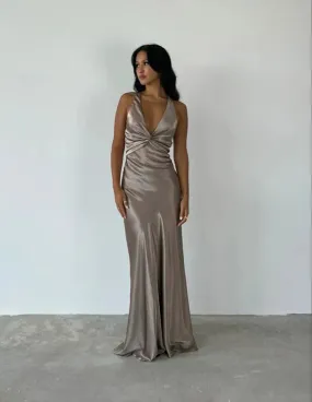 Elegant Prom Dresses V Neck Mermaid Long Prom Dress Satin Evening Party Gowns Formal Dress