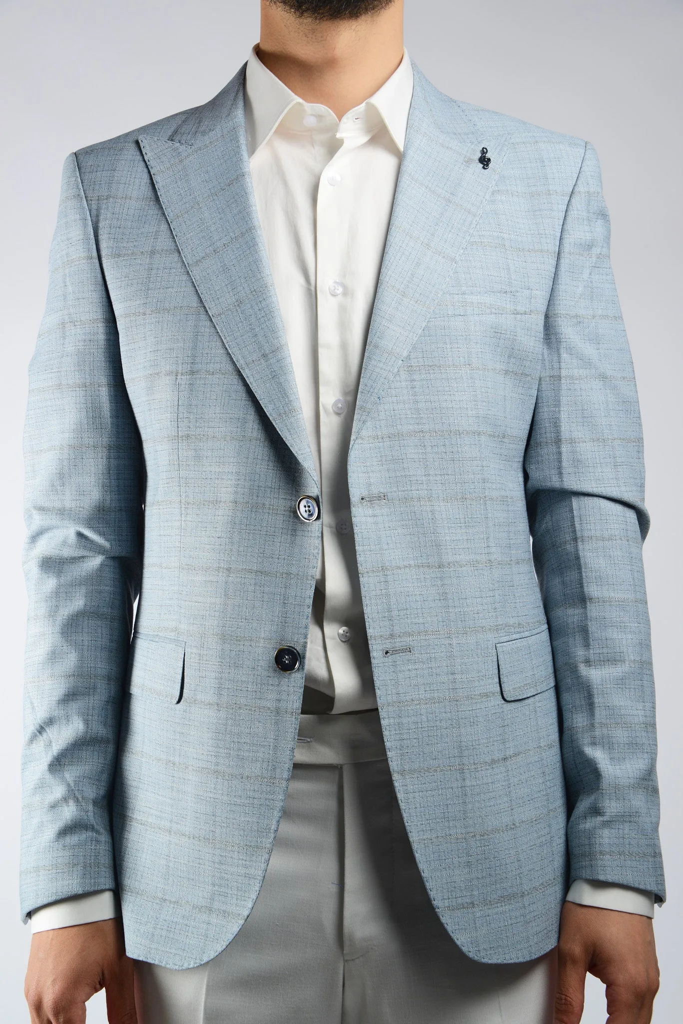 Euro Windowpane Blazer