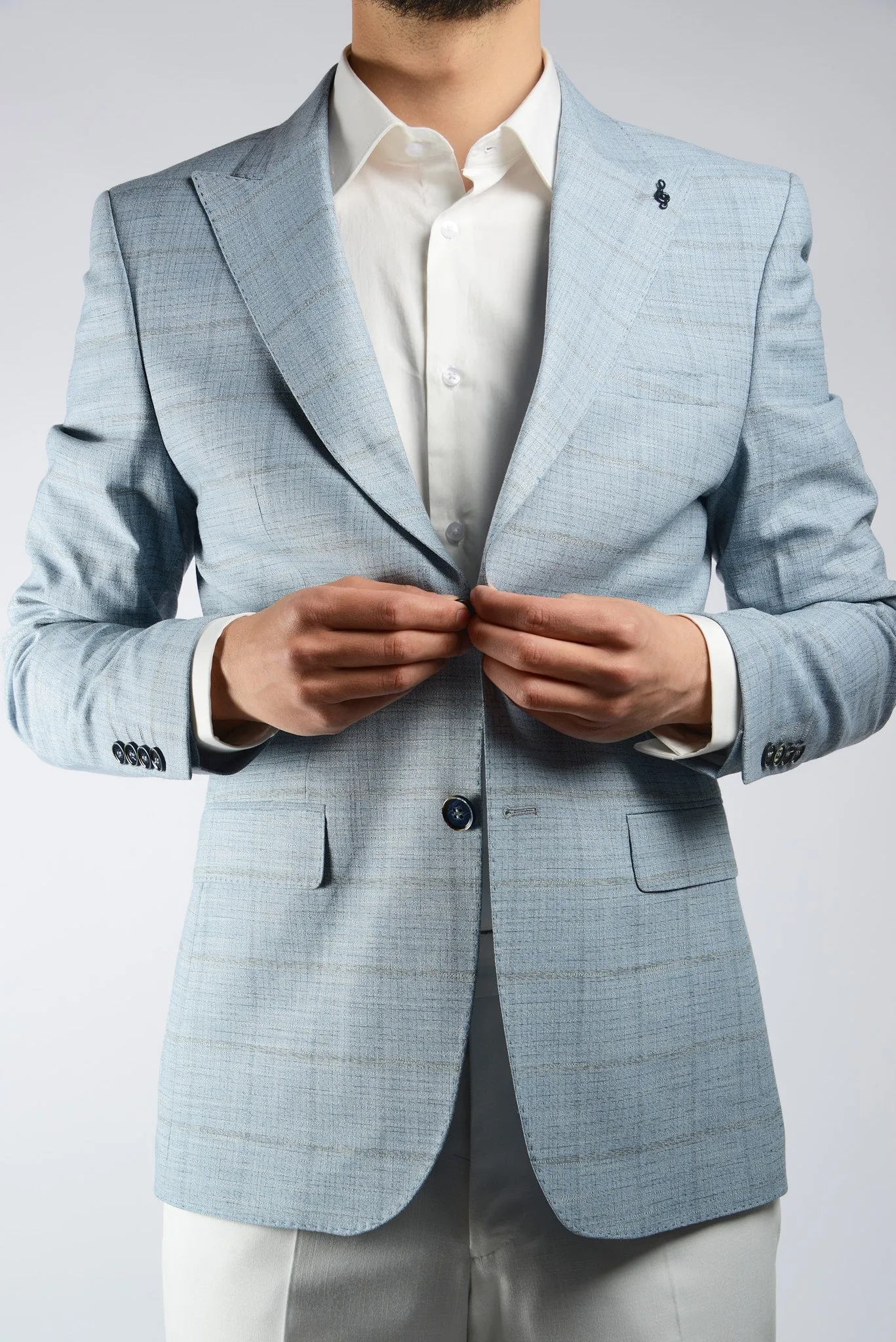 Euro Windowpane Blazer