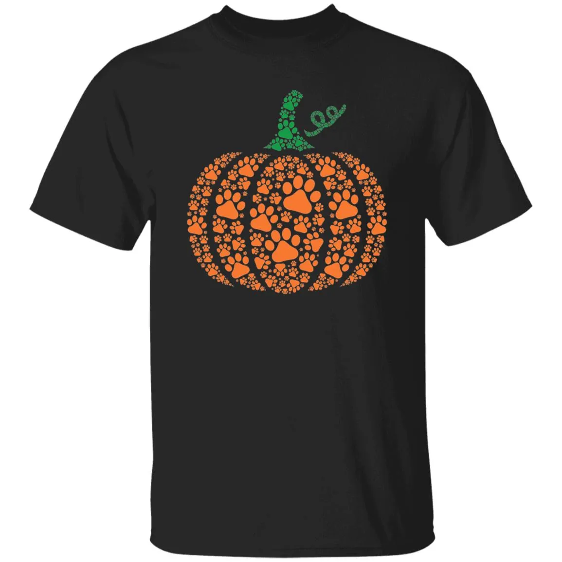 Fall Paw Pumpkin Shirts Casual Autumn Thanksgiving Graphic Tees Halloween Tops