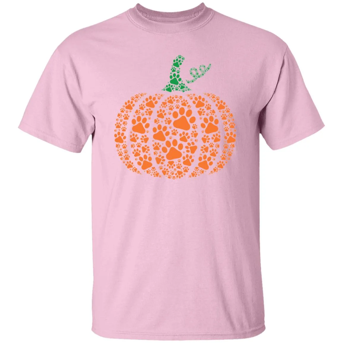 Fall Paw Pumpkin Shirts Casual Autumn Thanksgiving Graphic Tees Halloween Tops