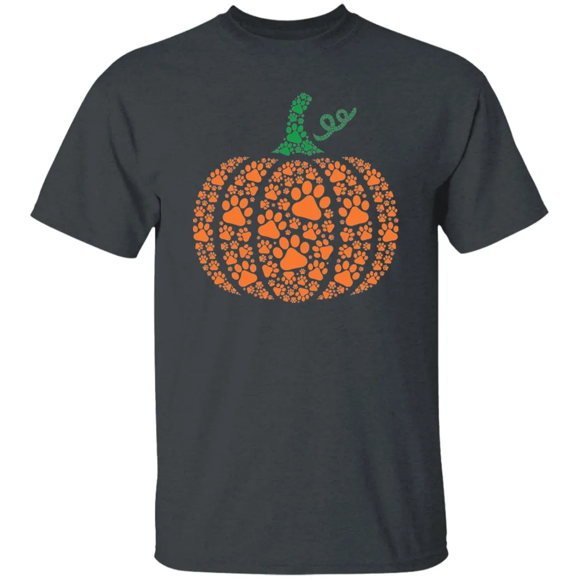 Fall Paw Pumpkin Shirts Casual Autumn Thanksgiving Graphic Tees Halloween Tops