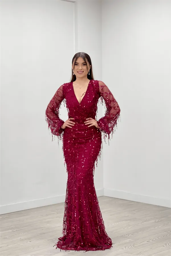 Fapest Design Dress - Burgundy