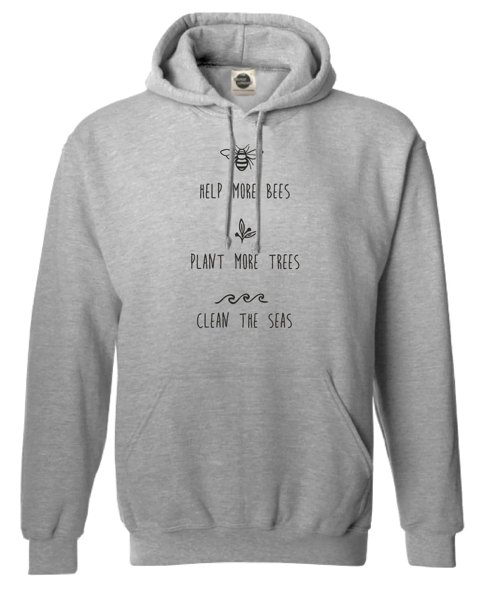 Help More Bees Plant More Trees Clean The Seas || Unisex Pullovers