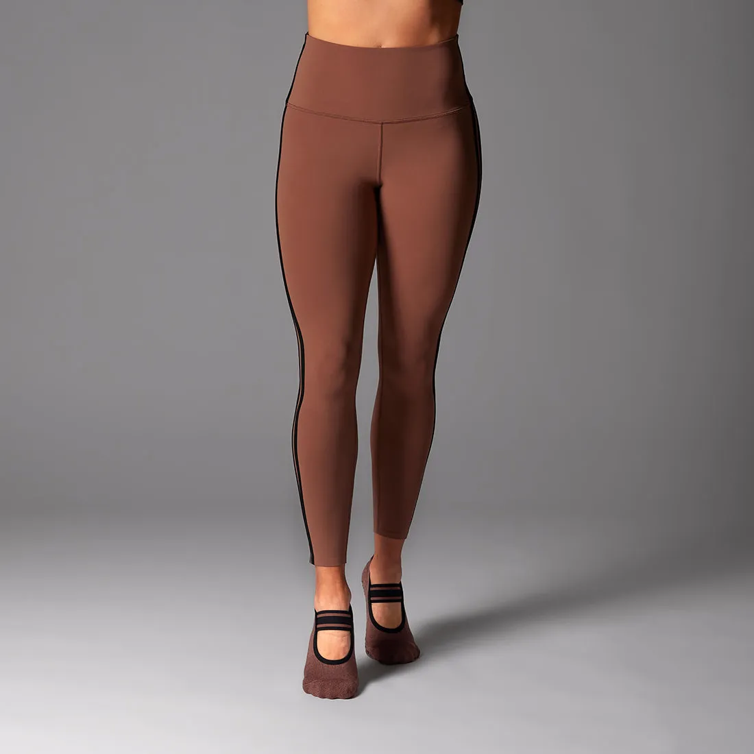 High Waisted 7/8 Stripe Leggings