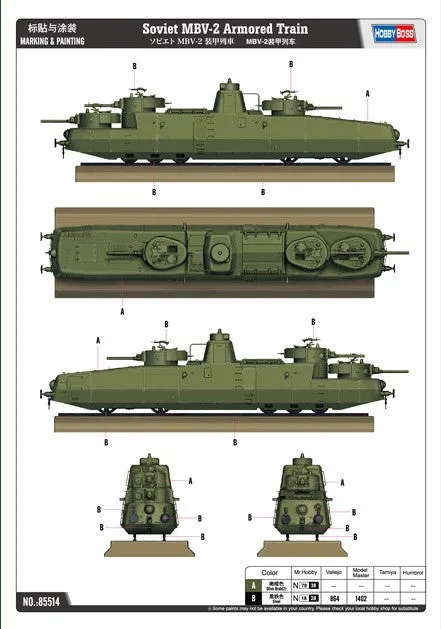 Hobby Boss Military 1/35 Soviet MBV-2 w/F34 Gun Kit