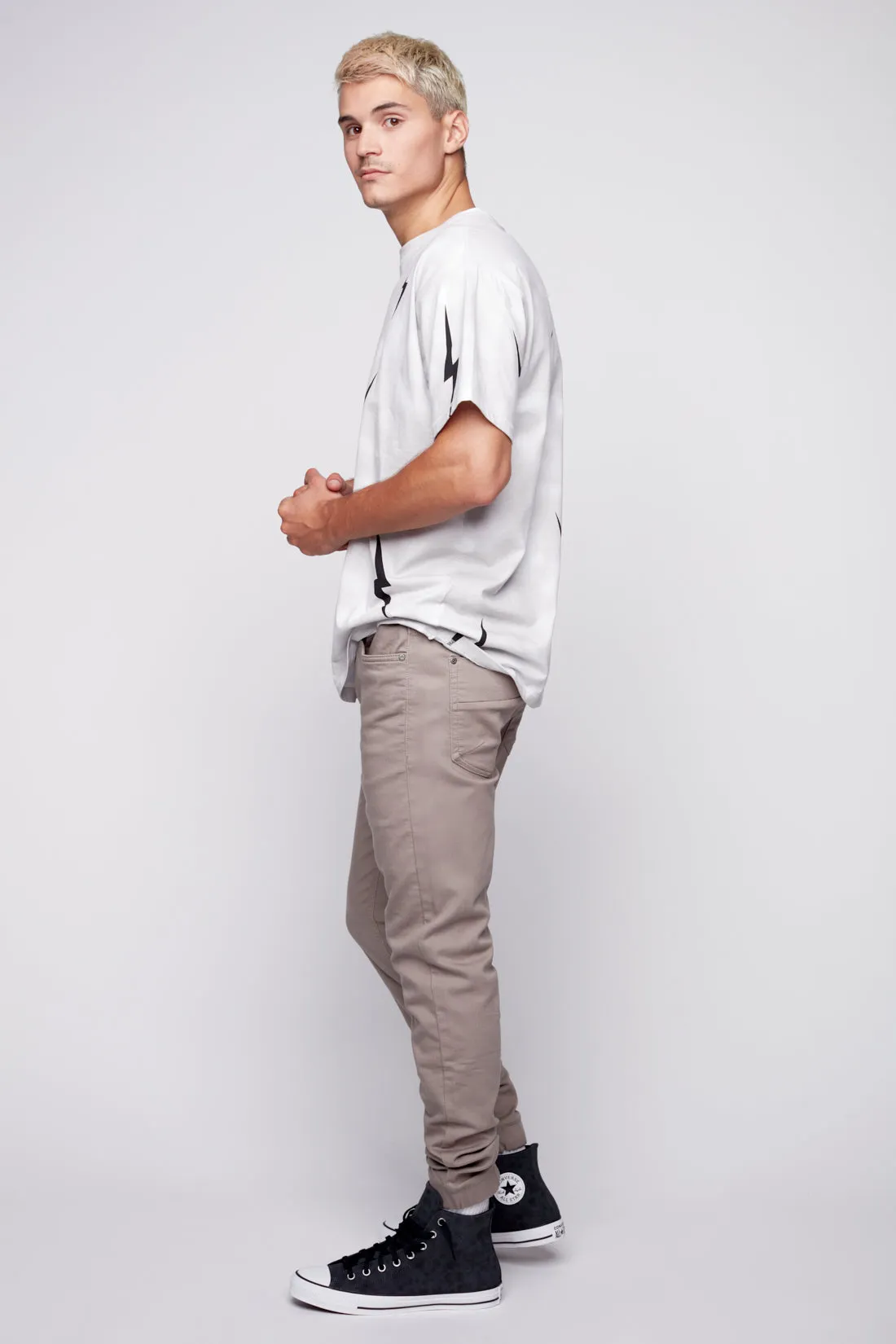 JAGGER - 5 Pocket Soft French Terry Classic Jogger - Light Grey