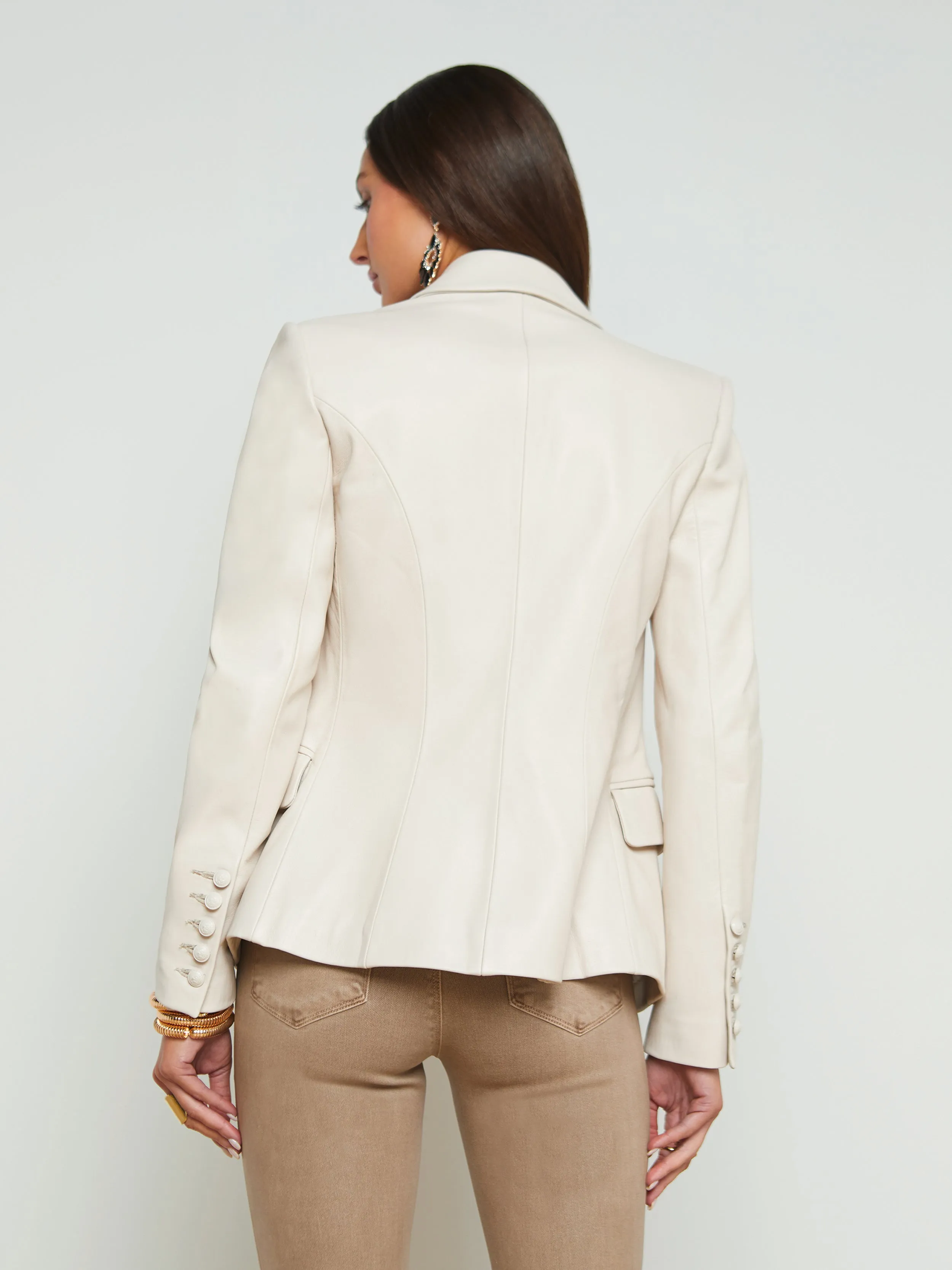 Kenzie Leather Blazer