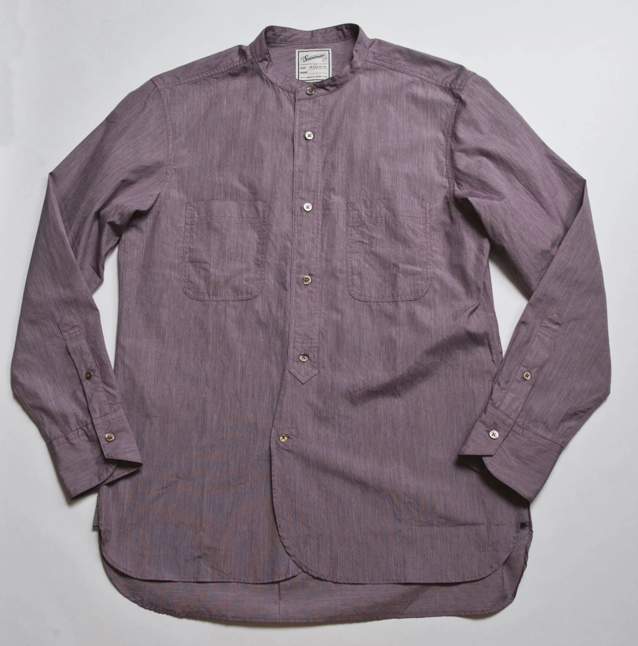 Livingstone Cotton Shirt in Burgundy