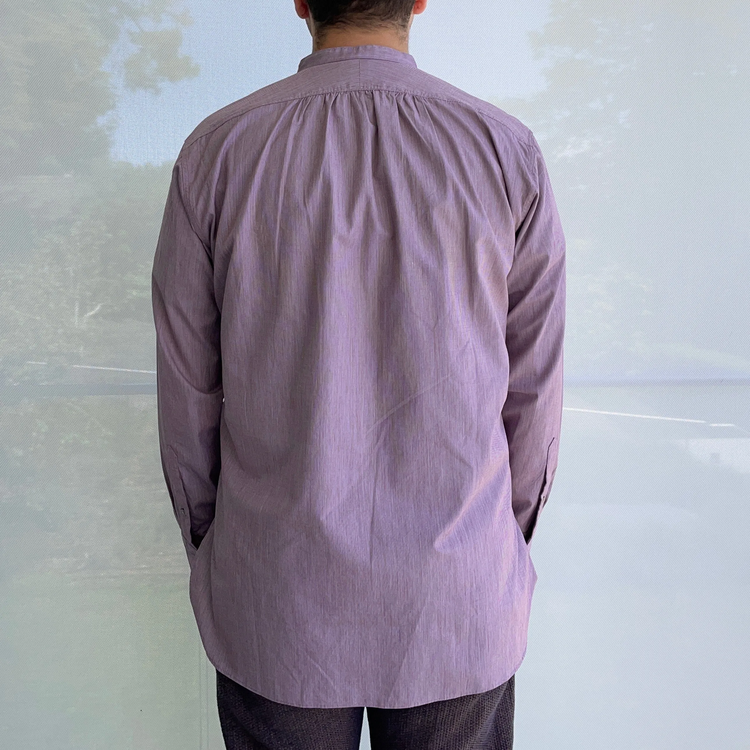 Livingstone Cotton Shirt in Burgundy