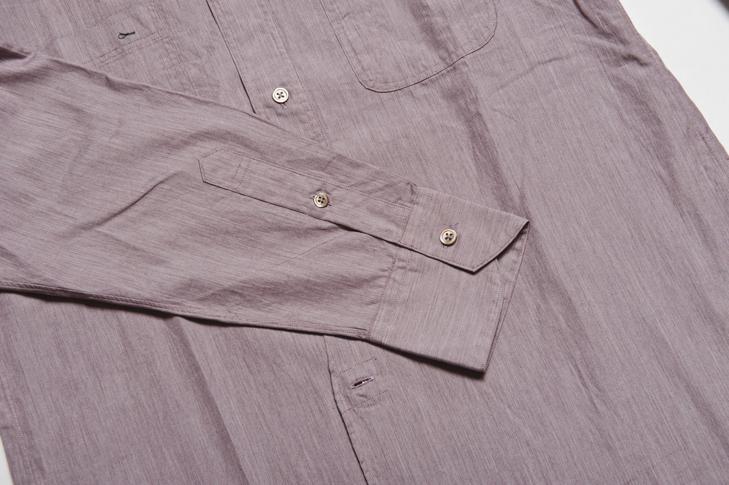 Livingstone Cotton Shirt in Burgundy
