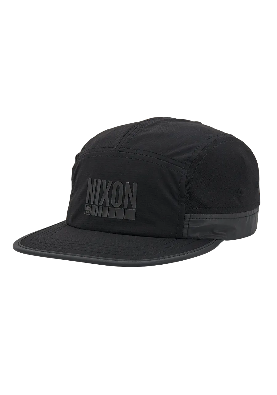 Night Runner Strapback Hat - Black