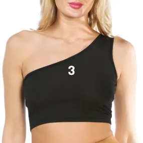 One Shoulder Crop Tee