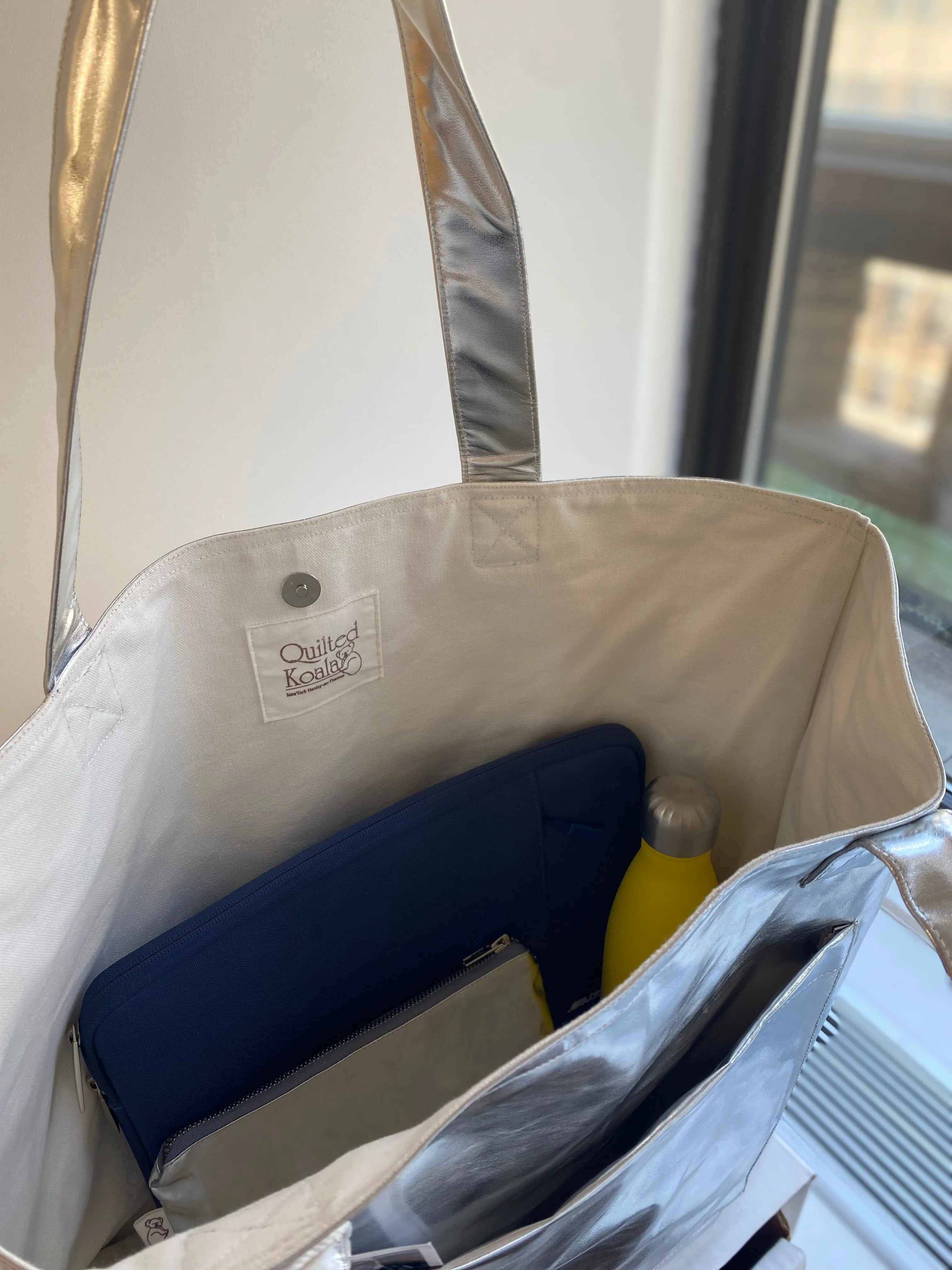 Silver Metallic Everything Bag - BACK IN STOCK!
