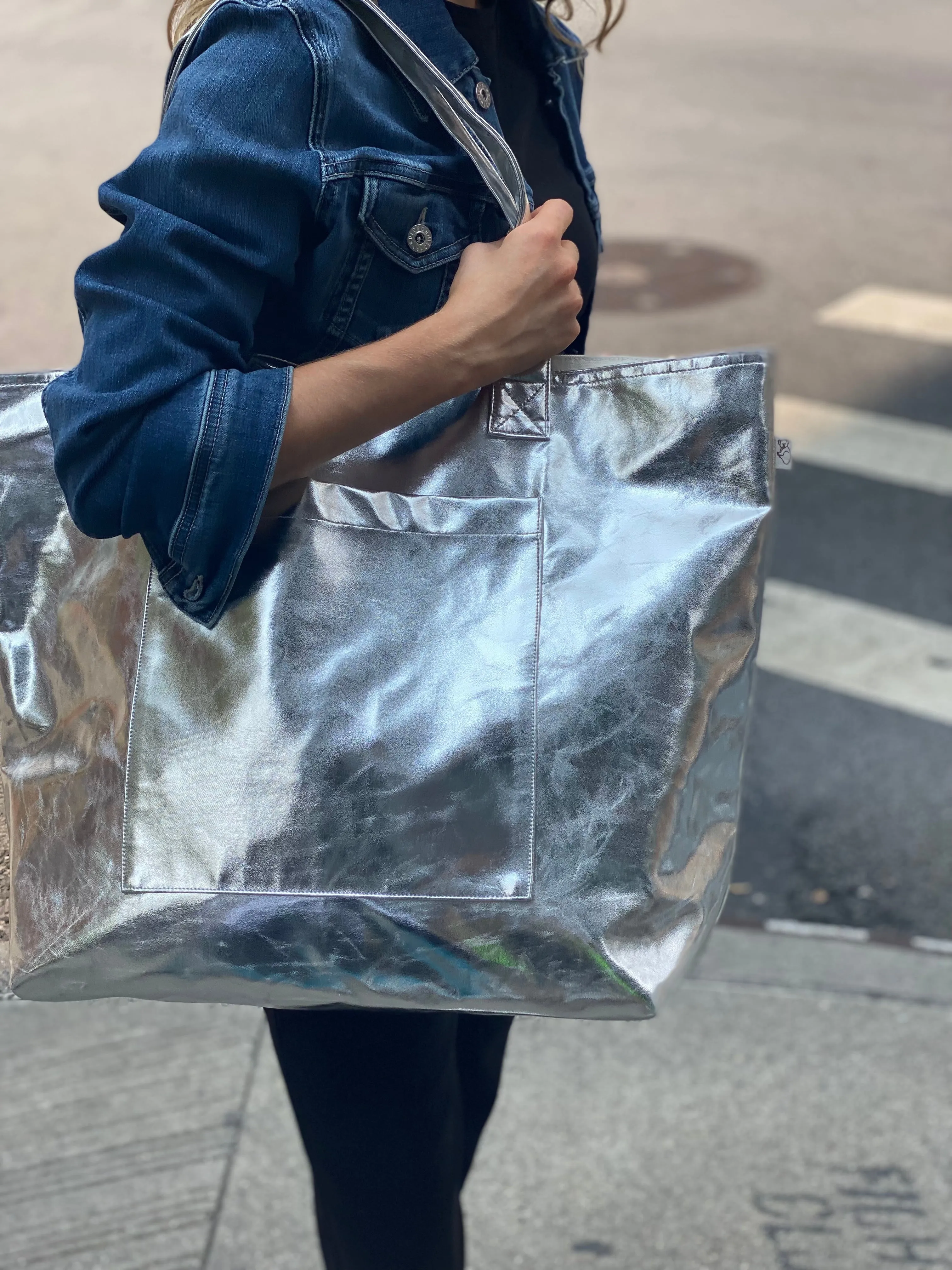 Silver Metallic Everything Bag - BACK IN STOCK!