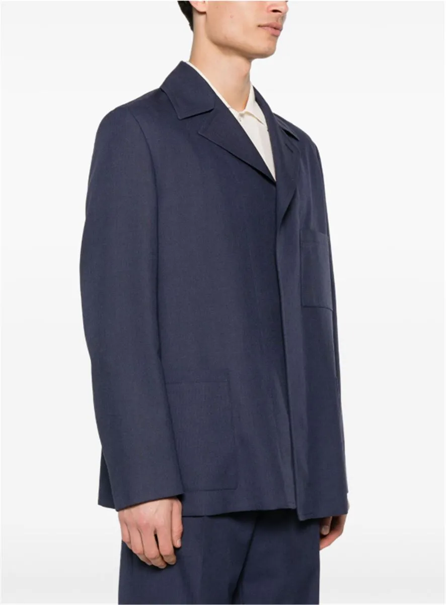 SINGLE-BREASTED WOOL BLAZER