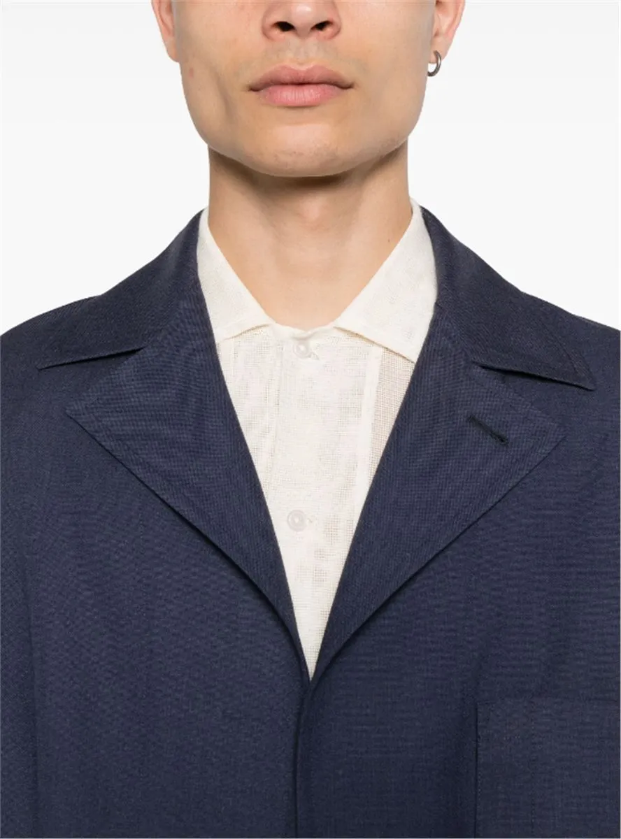 SINGLE-BREASTED WOOL BLAZER