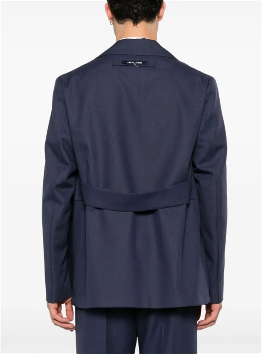 SINGLE-BREASTED WOOL BLAZER