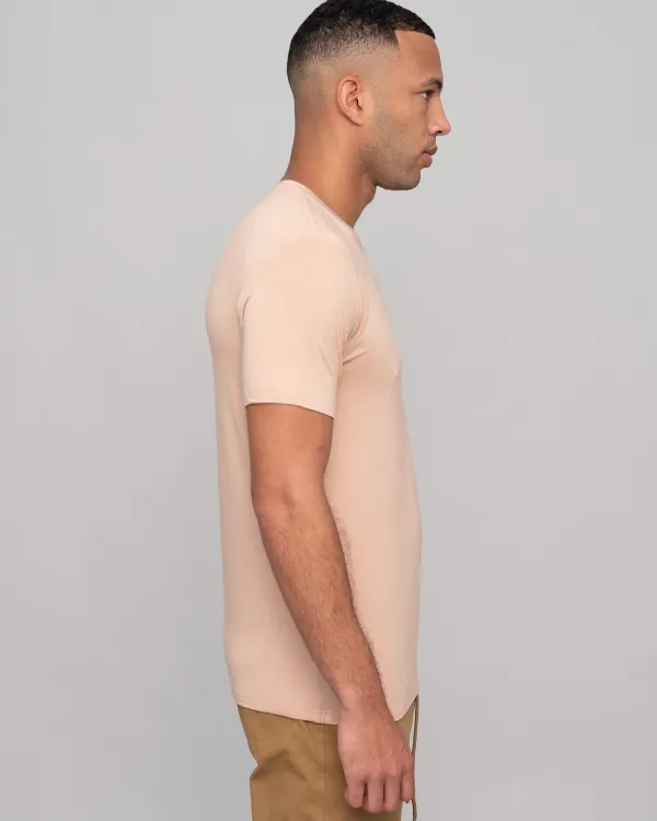 The ESNTL Camel V-Neck Tee