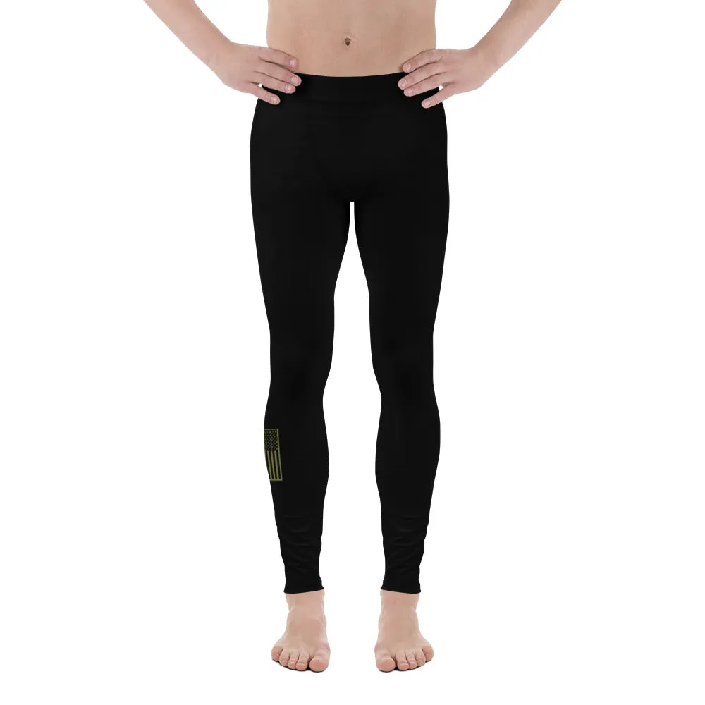 USA Flag (OD green) - Men's Leggings