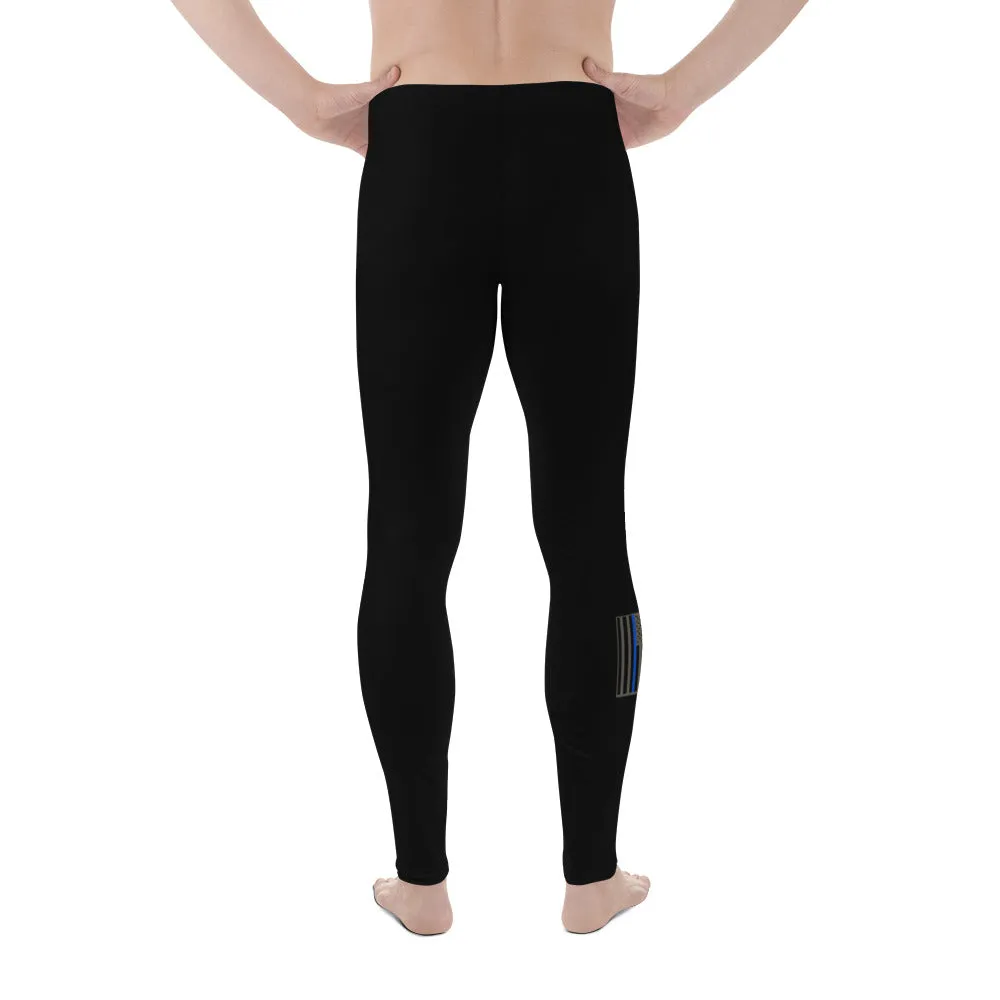 USA Flag (thin blue line) - Men's Leggings