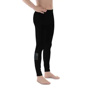 USA Flag (thin blue line) - Men's Leggings