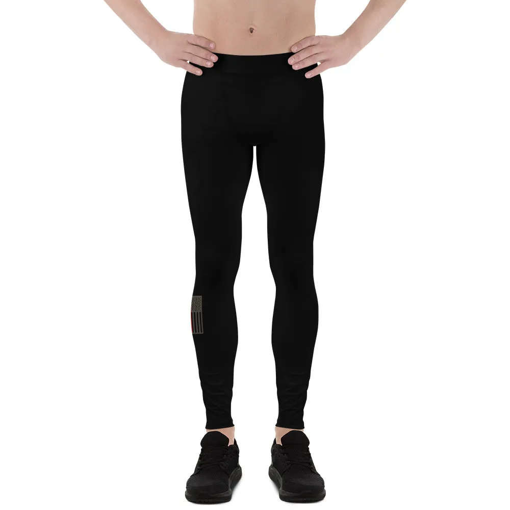 USA Flag (thin red line) - Men's Leggings