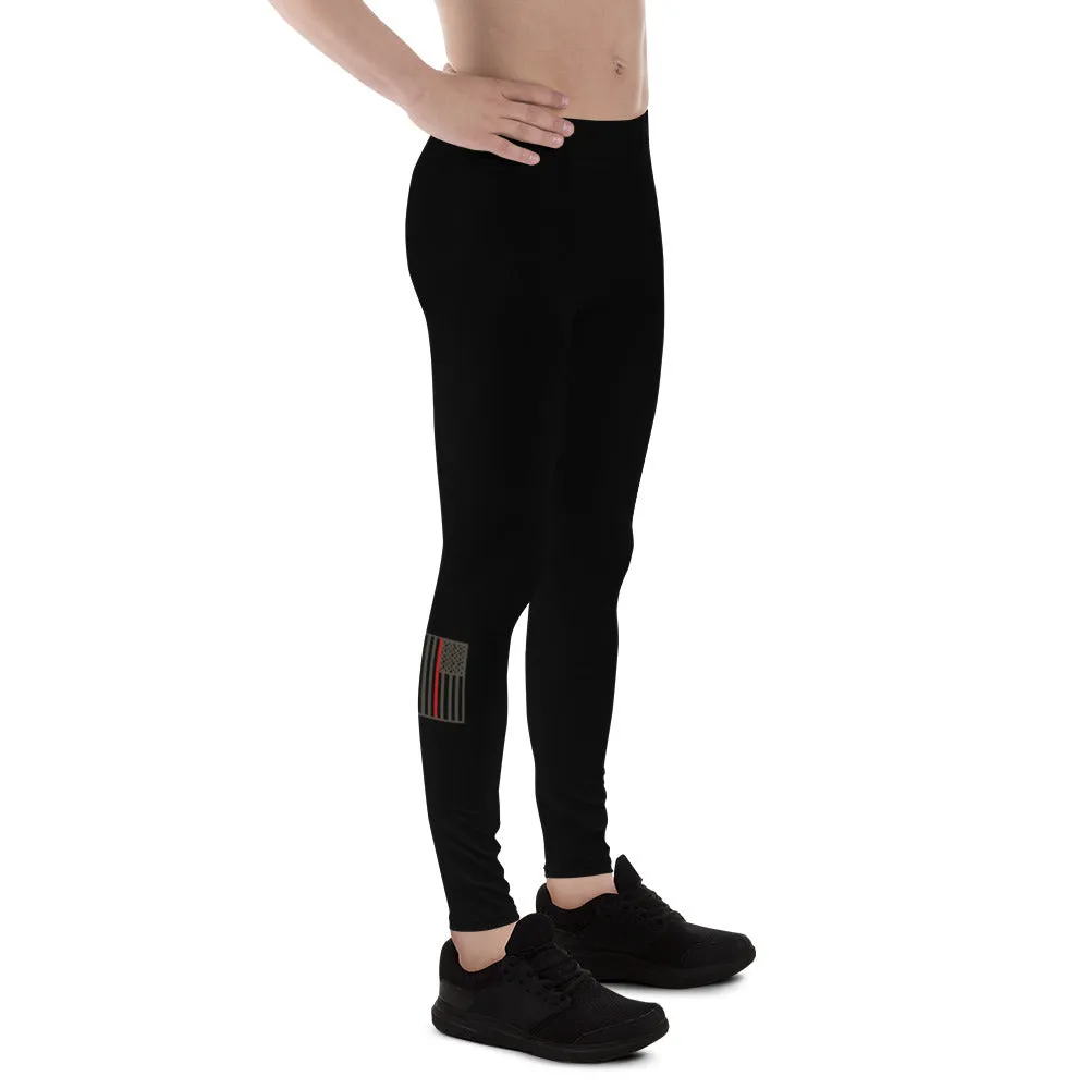 USA Flag (thin red line) - Men's Leggings